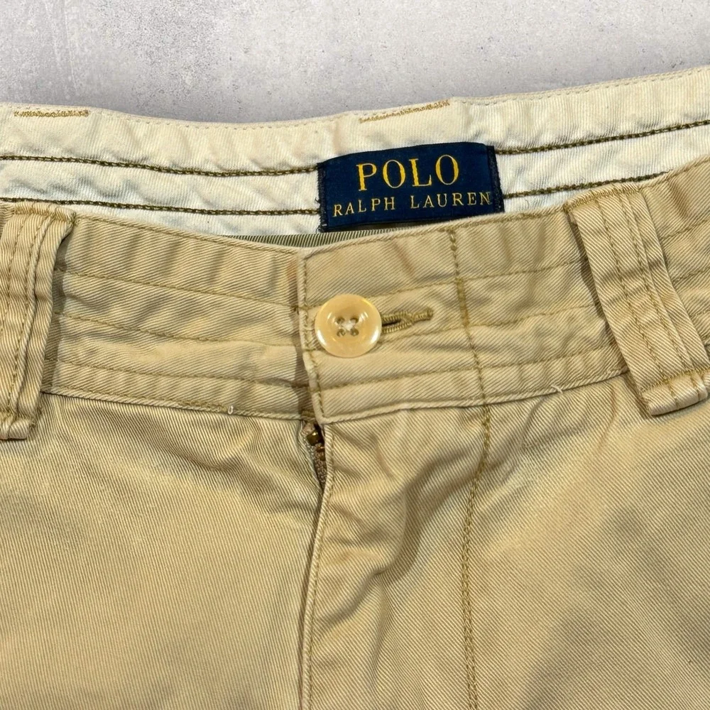 Polo Ralph Lauren Cargo Shorts Distressed Paint Marks Men's 34 Classic Chino